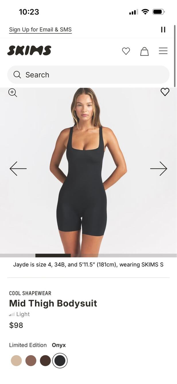 Skims Mid Thigh Bodysuit